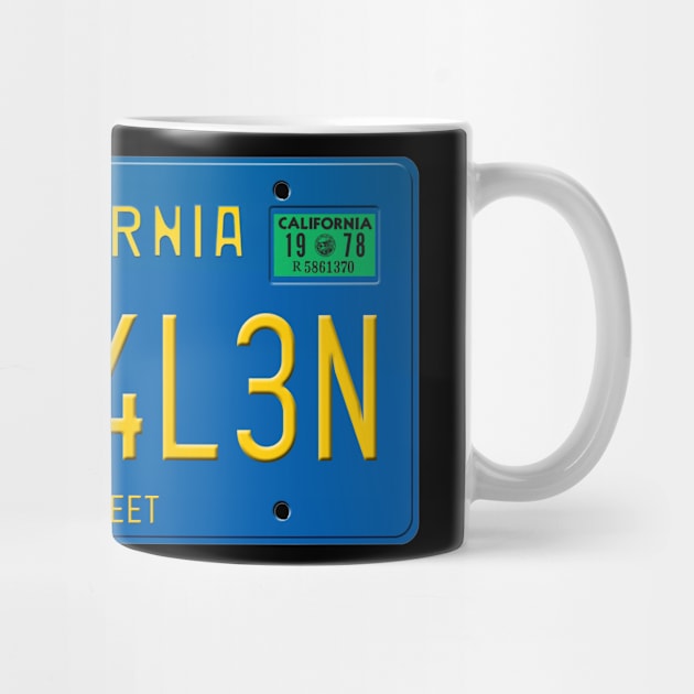 V4N H4L3N - Mean Street License Plate by RetroZest